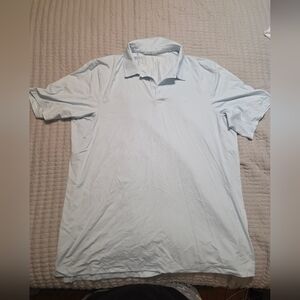 Lululemon Athletica Light Blue Polo Shirt